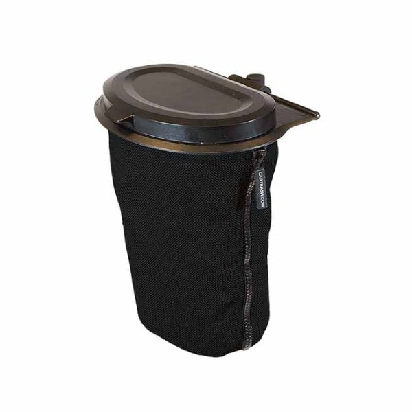 Flextrash waste bin, 3L, black, biodegradable material