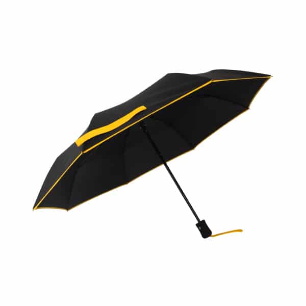 Wonderbaarlijk staan Merg Opvouwbare paraplu ECO Petit Bordure - Geel - Van 'n Bike draagsysteem voor  CamperVans